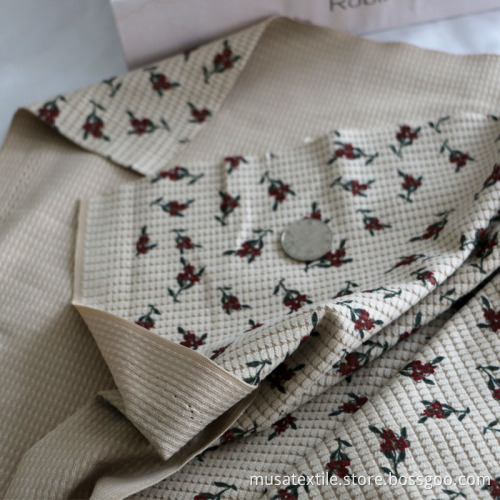 Fashion Cotton Woven Waffle Fabric